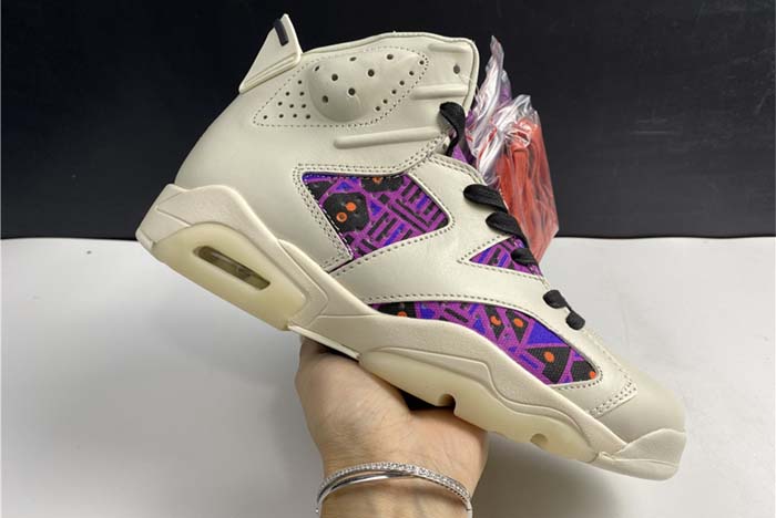 Air Jordan 6 Retro Quai54 Sail Black (2020) - CZ4152-101