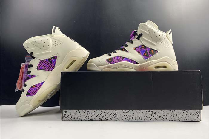 Air Jordan 6 Retro Quai54 Sail Black (2020) - CZ4152-101