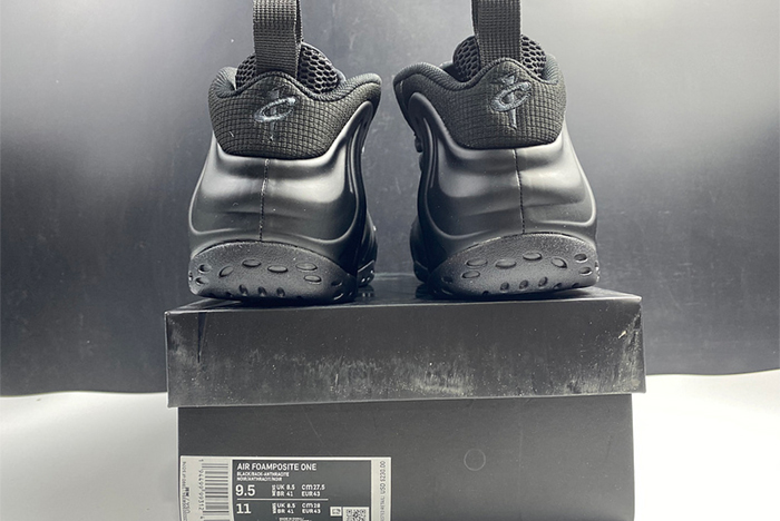 NIKE AIR FOAMPOSITE ONE ALL BLACK 314996-001