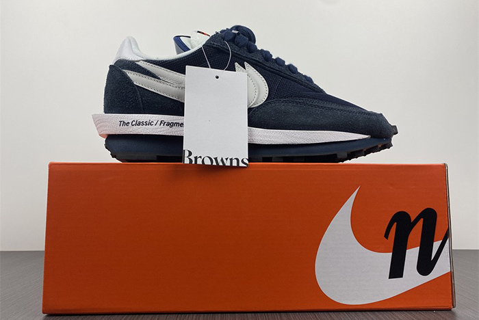fragment x sacai x Nike LDWaffle Blackened Blue DH2684-400