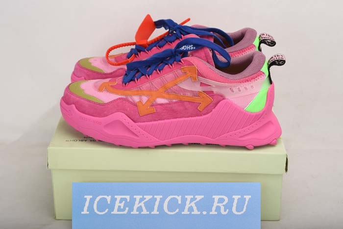 OFF-WHITE C/O ODSY-1000 SNEAKER ROSE RED