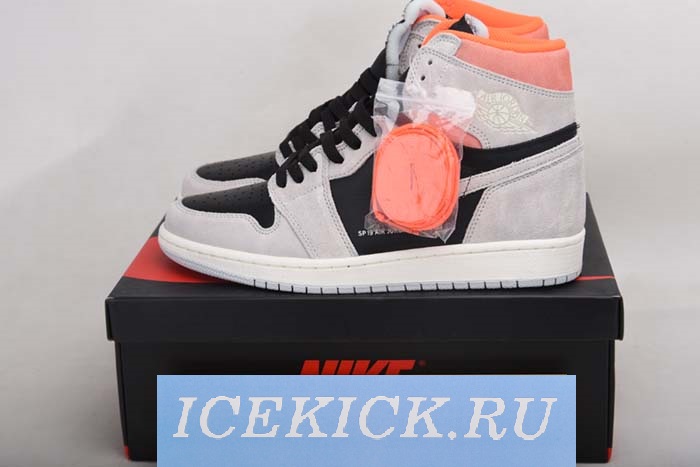 Air Jordan 1 Retro High OG ''Grey Crimson'' - Air Jordan - 555088-018