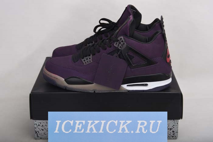 AIR JORDAN 4 RETRO PURPLE DYNASTY/VAR RED-BLACK