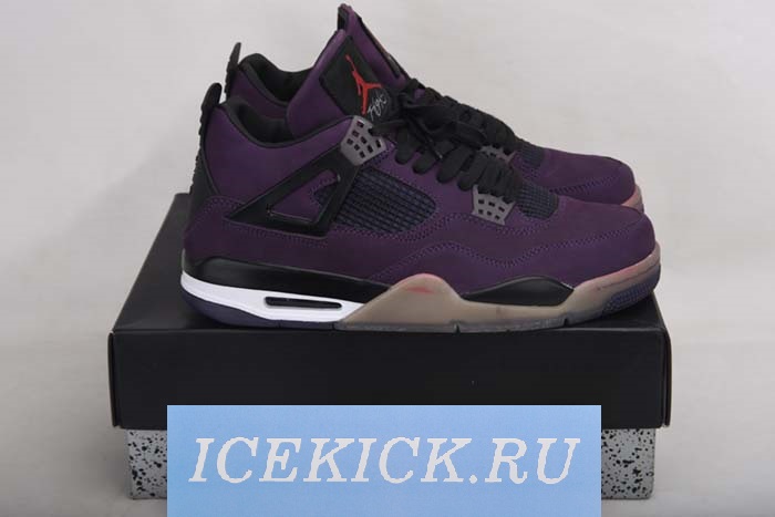 AIR JORDAN 4 RETRO PURPLE DYNASTY/VAR RED-BLACK