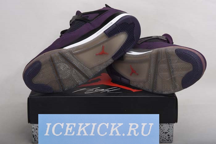 AIR JORDAN 4 RETRO PURPLE DYNASTY/VAR RED-BLACK
