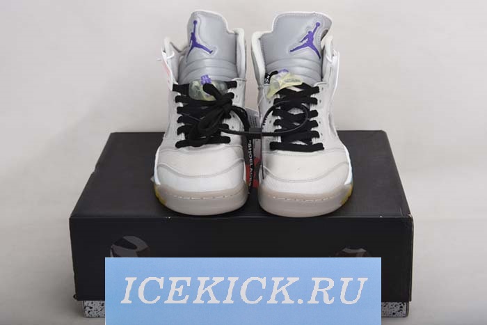 OFF WHITE AIR JORDAN 5 SP GREY GREEN CT8480-105