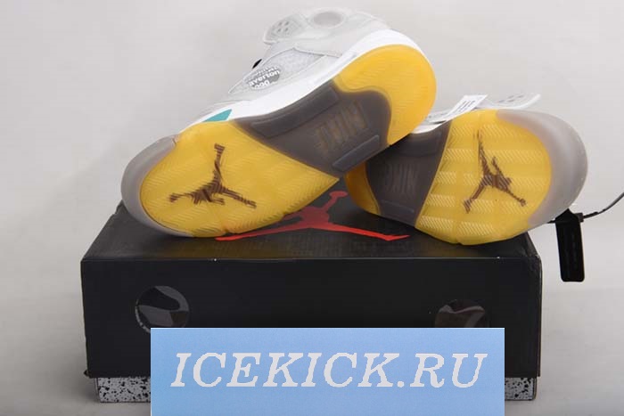 OFF WHITE AIR JORDAN 5 SP GREY GREEN CT8480-105