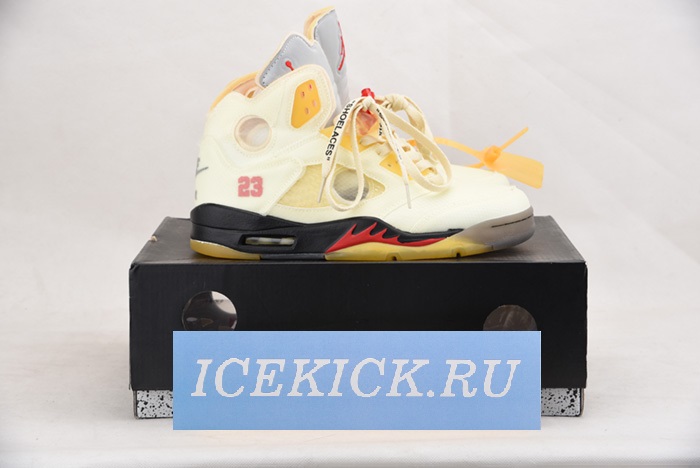 OFF-WHITE x Air Jordan 5 “Sail” DH8565-100