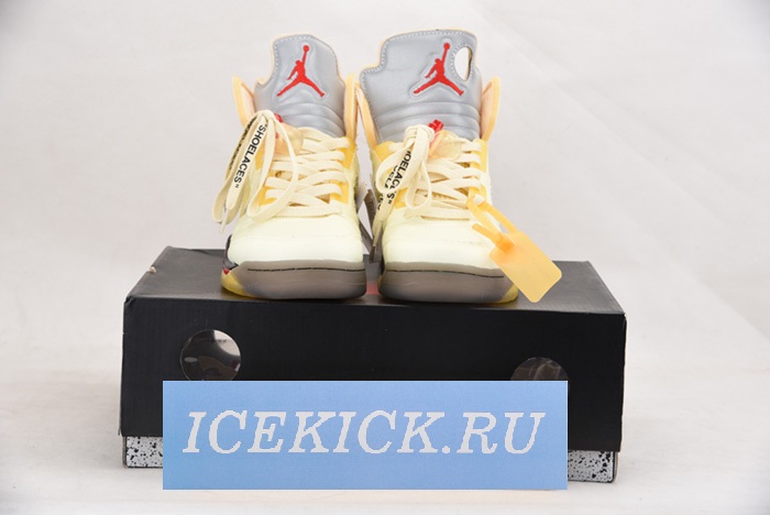 OFF-WHITE x Air Jordan 5 “Sail” DH8565-100