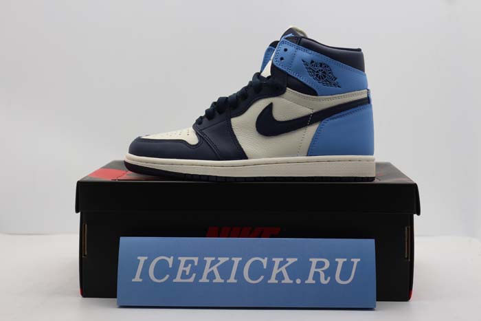 AIR JORDAN 1 OBSIDIAN UNIVERSITY BLUE 555088-140