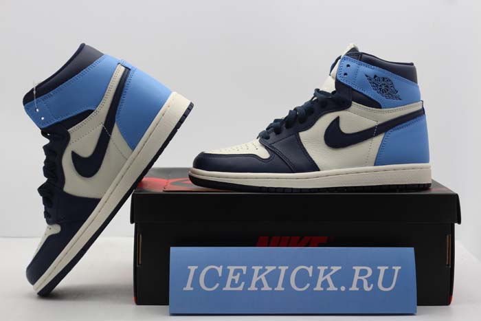 AIR JORDAN 1 OBSIDIAN UNIVERSITY BLUE 555088-140