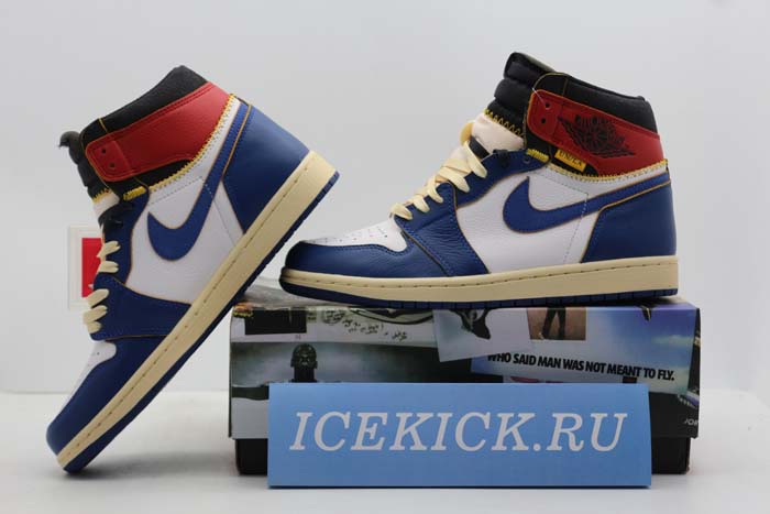 Air Jordan 1 Retro High Union Los Angeles Blue Toe - BV1300-146