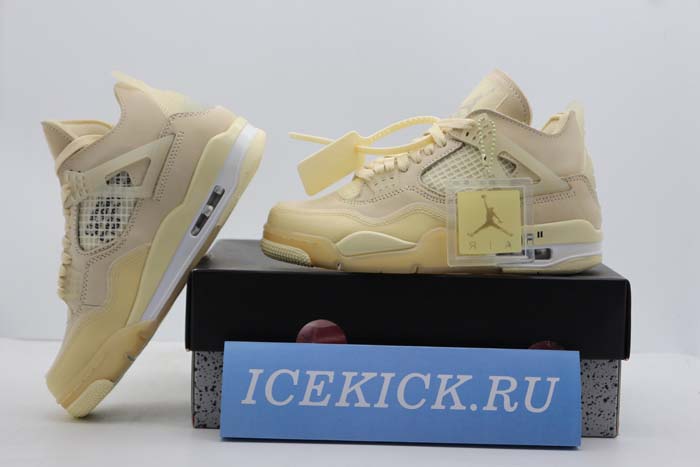Air Jordan 4 Retro Off-White Sail - AQ9129-100