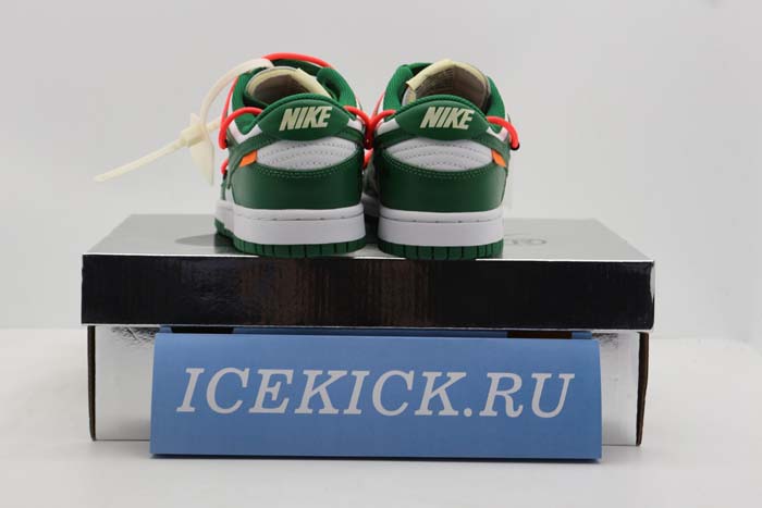 OFF-WHITE NIKE DUNK LOW PINE GREEN CT0856-700 green