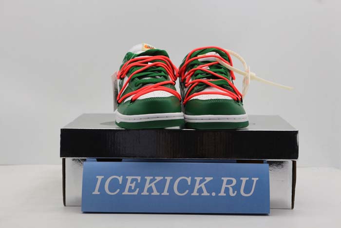 OFF-WHITE NIKE DUNK LOW PINE GREEN CT0856-700 green