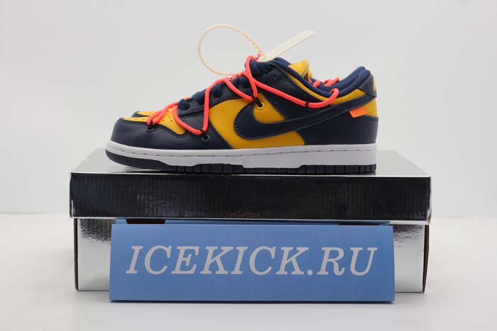 NIKE DUNK LOW OFF-WHITE MICHIGAN - CT0856-700