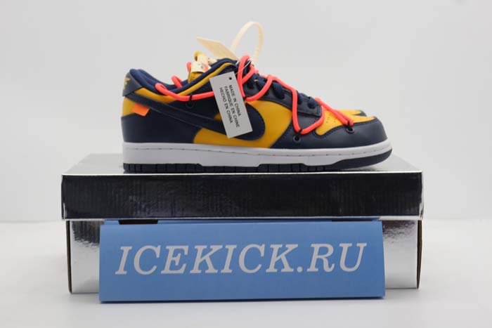 NIKE DUNK LOW OFF-WHITE MICHIGAN - CT0856-700