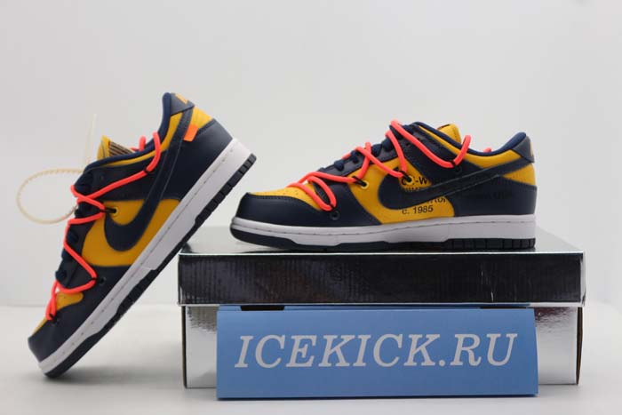 NIKE DUNK LOW OFF-WHITE MICHIGAN - CT0856-700