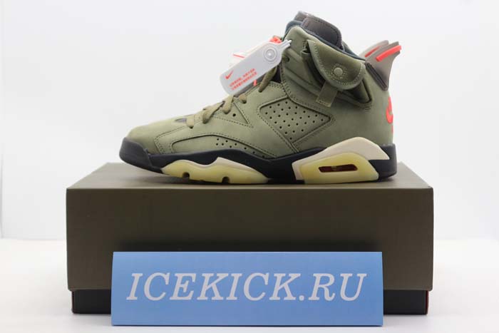 TRAVIS SCOTT AIR JORDAN 6 MEDIUM OLIVE - CN1084-200