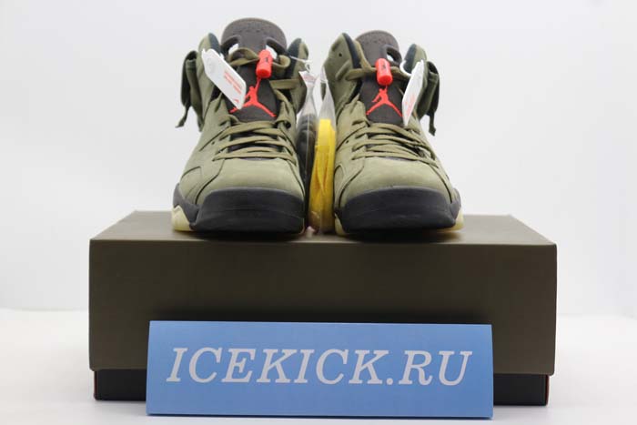 TRAVIS SCOTT AIR JORDAN 6 MEDIUM OLIVE - CN1084-200