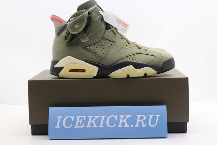 TRAVIS SCOTT AIR JORDAN 6 MEDIUM OLIVE - CN1084-200