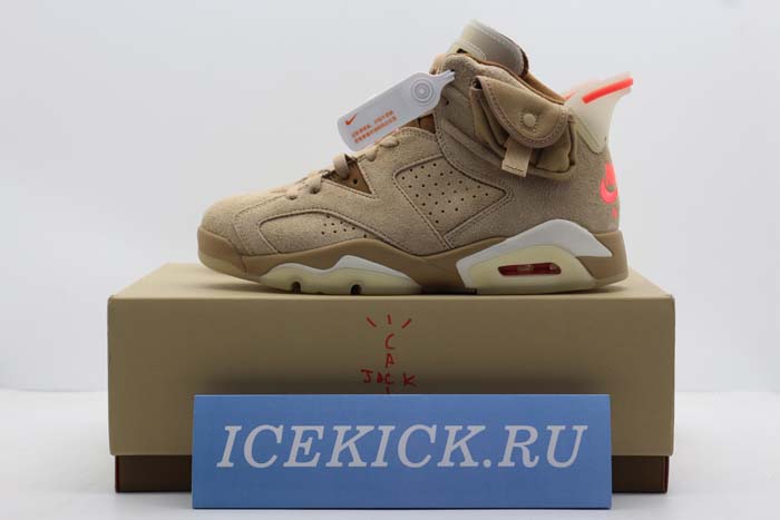 Air Jordan 6 Retro Travis Scott British Khaki - DH0690-200