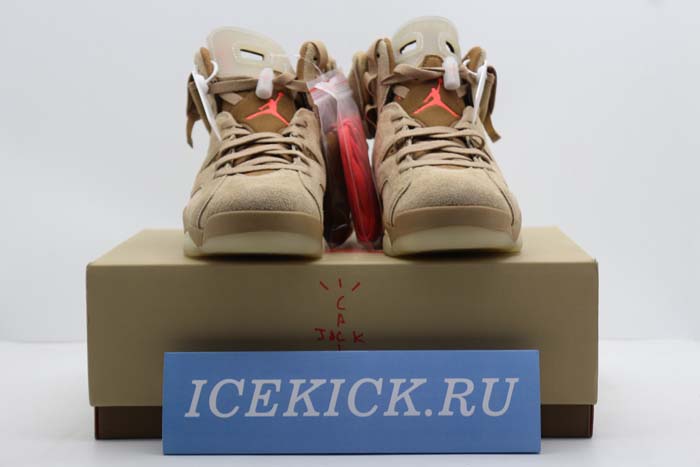 Air Jordan 6 Retro Travis Scott British Khaki - DH0690-200