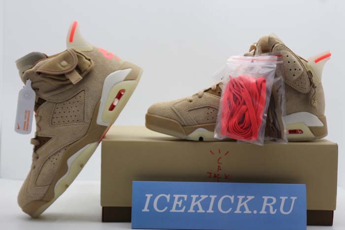 Air Jordan 6 Retro Travis Scott British Khaki - DH0690-200