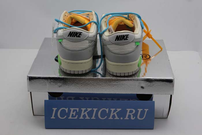 NIKE DUNK LOW LTHR/OW OFF-WHITEGREY