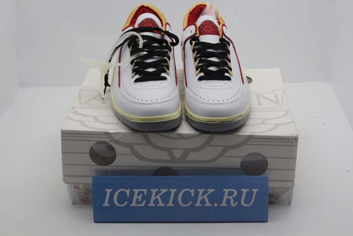 Jordan 2 Retro Low SP Off-White White Red - DJ4375-106