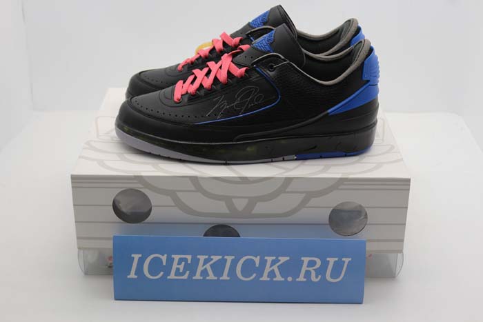Jordan 2 Retro Low SP Off-White Black Blue - DJ4375-004