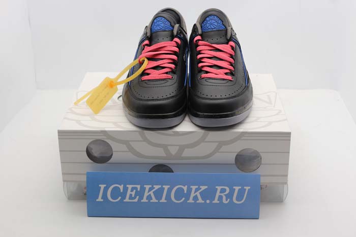 Jordan 2 Retro Low SP Off-White Black Blue - DJ4375-004