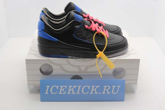 Jordan 2 Retro Low SP Off-White Black Blue - DJ4375-004