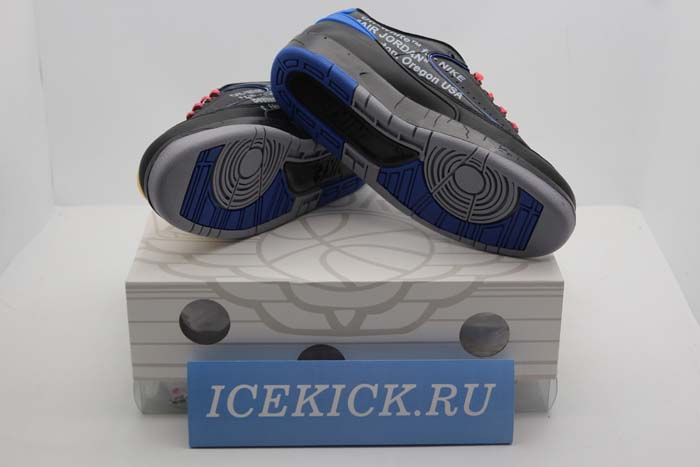 Jordan 2 Retro Low SP Off-White Black Blue - DJ4375-004
