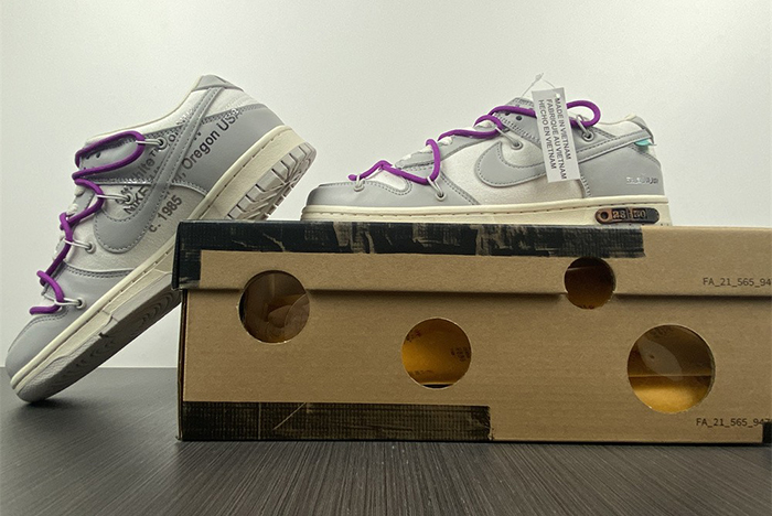 Dunk Low Off-White Lot 28 28-of50 1-50  DM1602-111