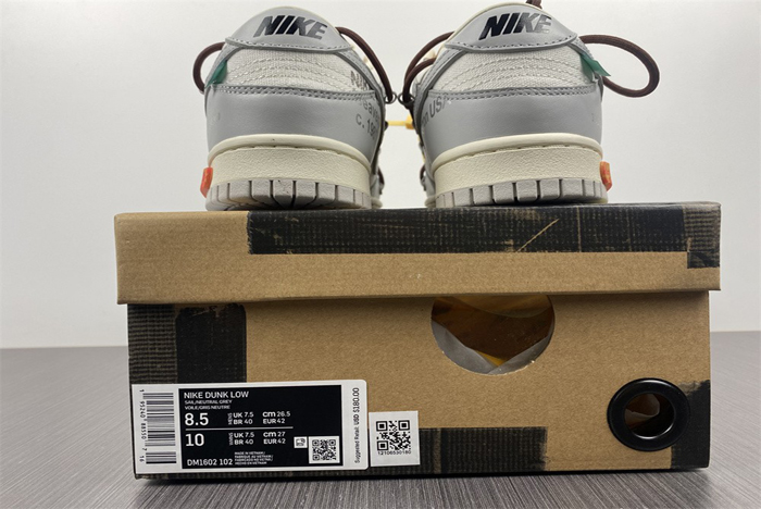 Off-White x Nk Dunk Low OW NO46” DM1602-102