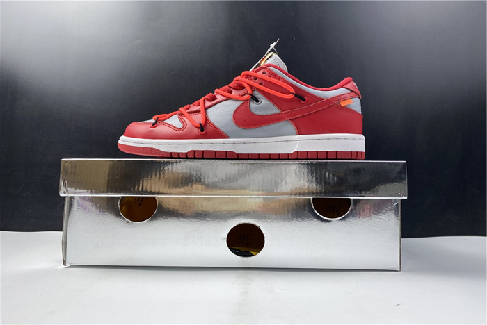NIKE DUNK LOW OFF-WHITE UNIVERSITY RED - CT0856-600