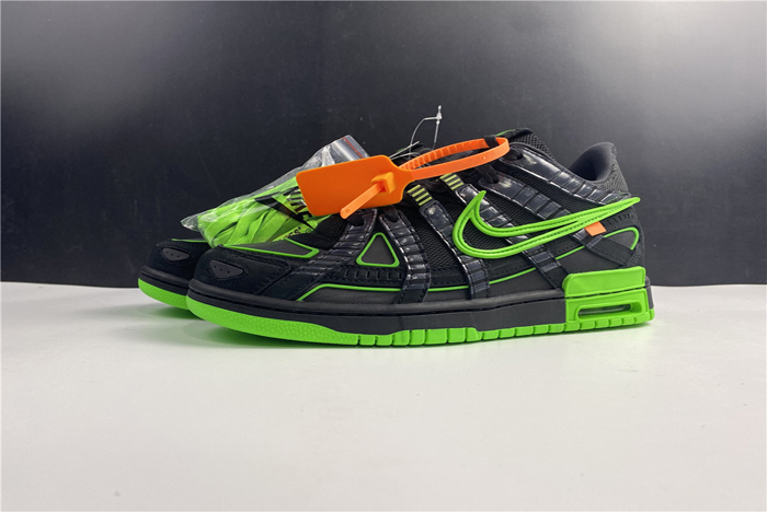 OFF-WHITE x Nike Air Rubber Dunk “Green Strike”  CU6015-001
