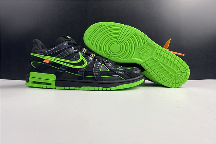 OFF-WHITE x Nike Air Rubber Dunk “Green Strike” CU6015-001