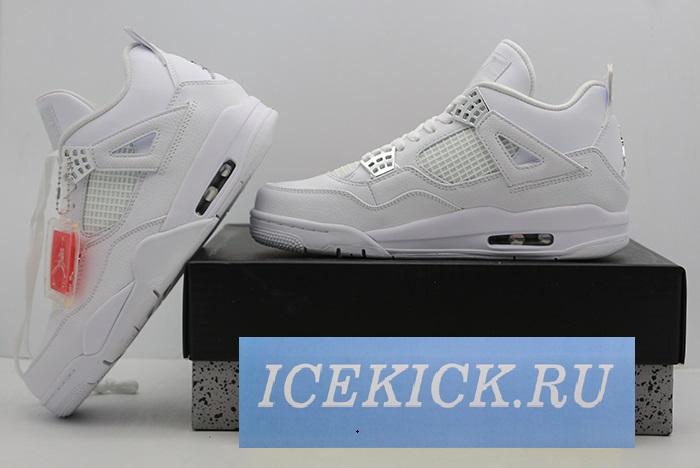 Air Jordan 4 Retro “Pure Money”  white mens 308497-100