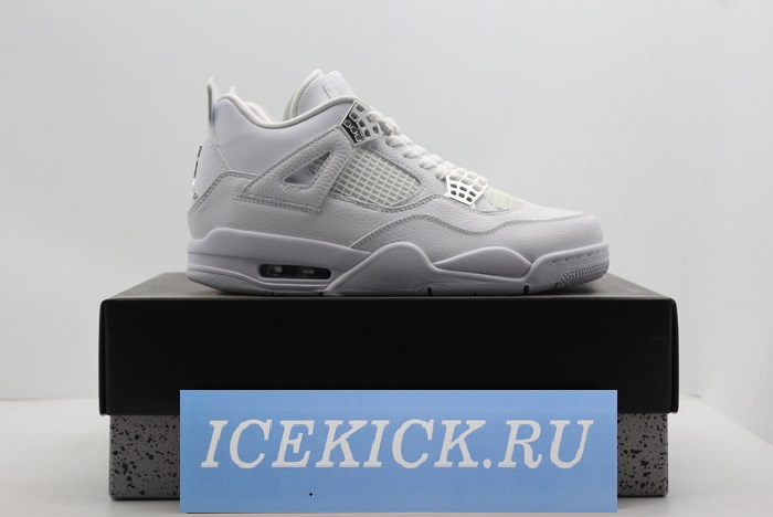 Air Jordan 4 Retro “Pure Money”  white mens 308497-100
