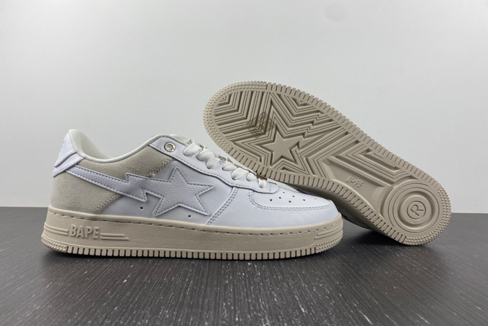 Bape White Beige