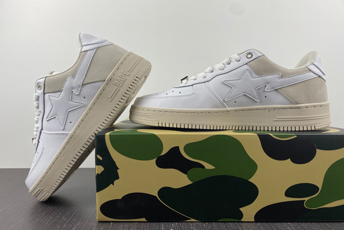 Bape White Beige