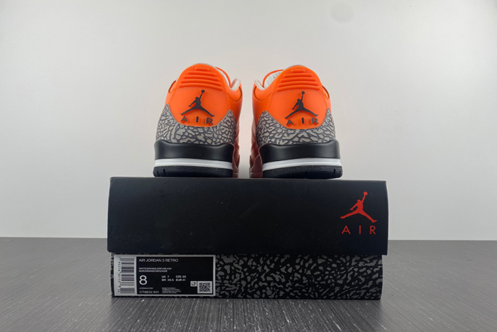 Air Jordan 3 Retro "Orange" AJ3  CT8532-801