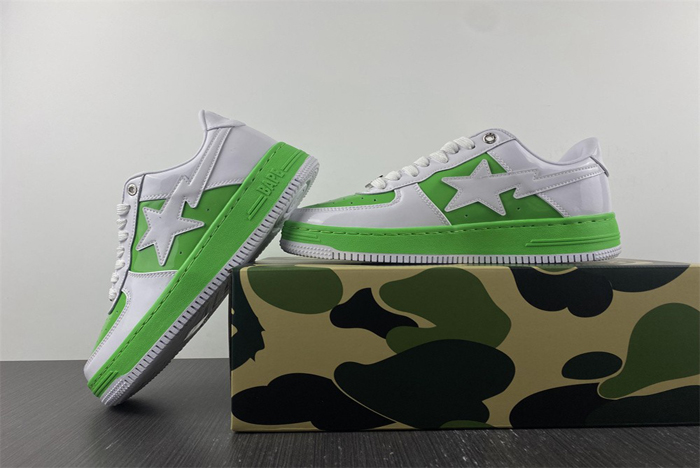 BAPE STA White Green