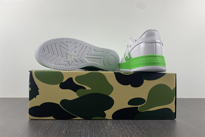 BAPE STA White Green
