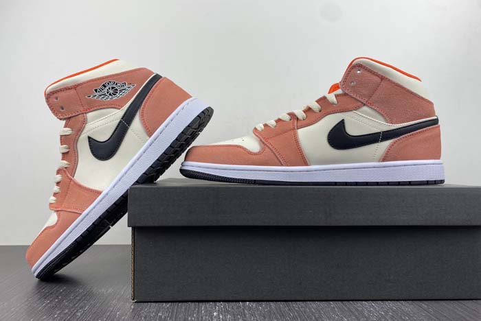 Air Jordan 1 Mid GS “Orange Suede”  DV1336-800