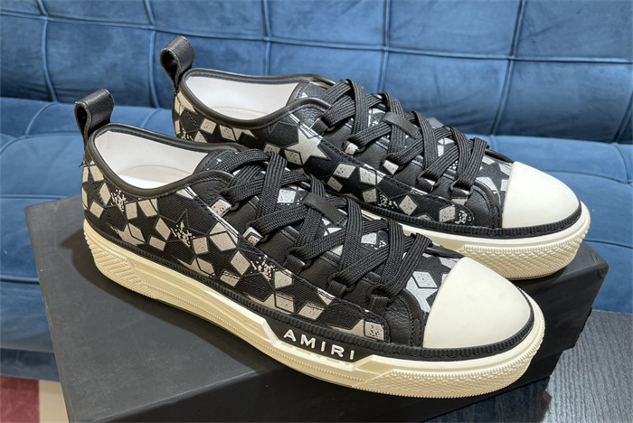 AMR - AB012 Black Skel Top Low Black white diamond (to be customized 5-7 days)