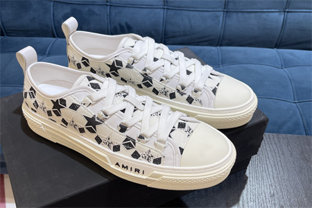 AMR - AB014 Skel Top Low White black diamond (to be customized 5-7 days)