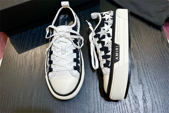 AMR-AB015 Skel Top Low Black white star (to be customized 5-7 days)